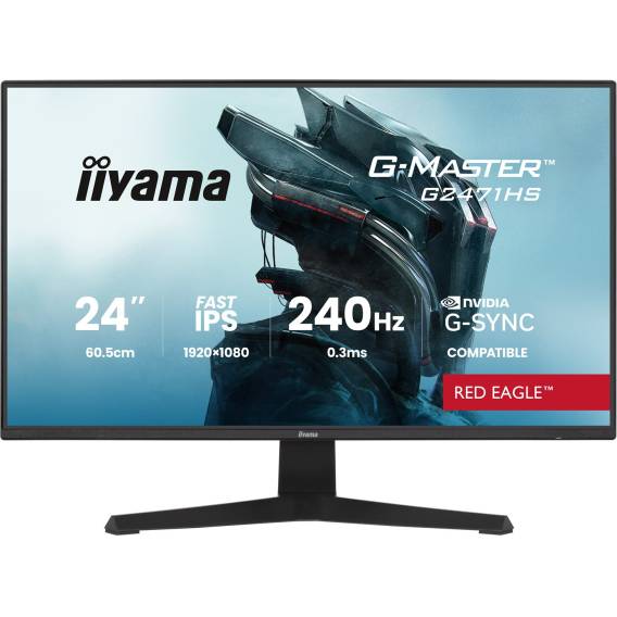 Obrázok pre iiyama G-MASTER G2471HS-B1 počítačový monitor 60,5 cm (23.8") 1920 x 1080 px Full HD Černá