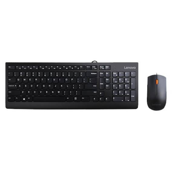 Obrázok pre Lenovo 300 klávesnice Obsahuje myš Univerzální USB QWERTY Americká angličtina Černá