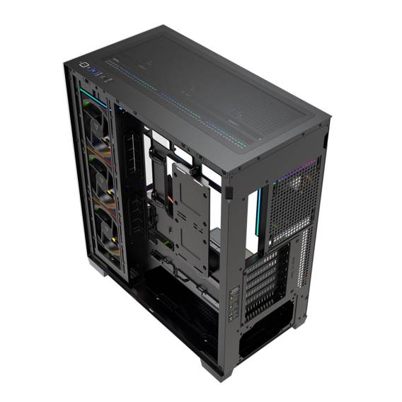 Obrázok pre Počítačová skříň MODECOM VOLCANO STELLAR PLUS ARGB MIDI 8F Černá