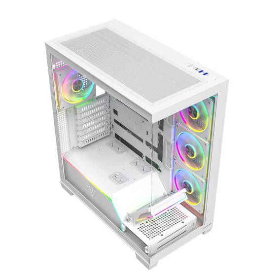 Obrázok pre Počítačová skříň MODECOM VOLCANO STELLAR PLUS ARGB MIDI 8F Bílá