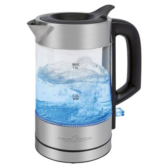 Obrázok pre ProfiCook PC-WKS 1229 G elektrická konvice 1 l 1600 W Nerezová ocel, Průhledná