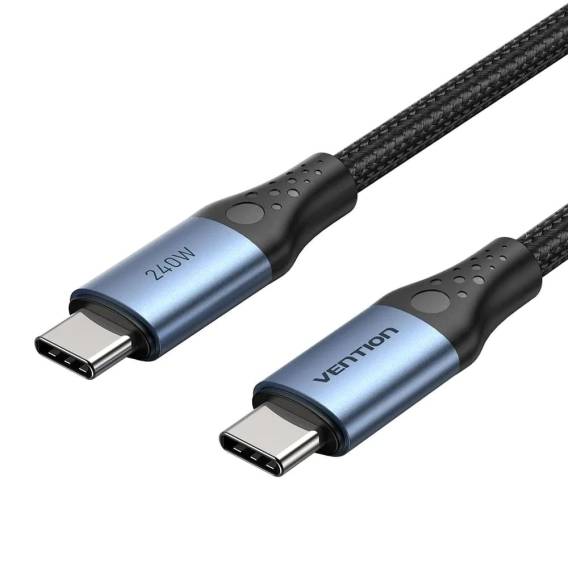 Obrázok pre Kabel USB-C na C Vention USB 2.0 5A 240W 1,5 m ČERNÝ