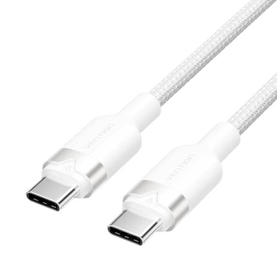 Obrázok pre USB-C kabel na C Vention oplot 3A 480Mbps 60W 2m WH