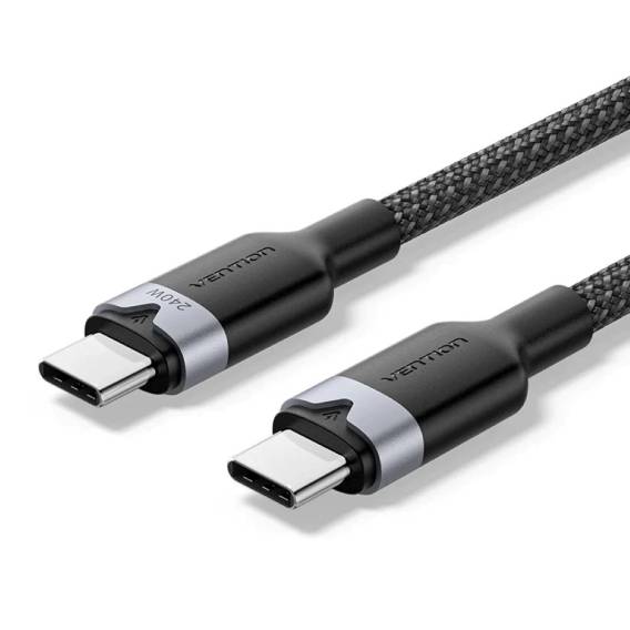 Obrázok pre Kabel USB-C na C 2.0 Vention 3.1 5A 240W 1m BK