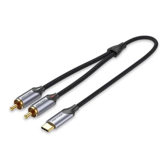 Obrázok pre Audio kabel Vention USB-C na 2RCA samec 1m
