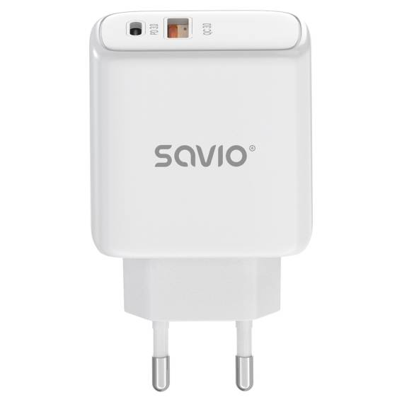 Obrázok pre Savio LA-12 nabíječka na PDA/mobilní telefon Univerzální Bílá AC Rychlé nabíjení Vnitřní