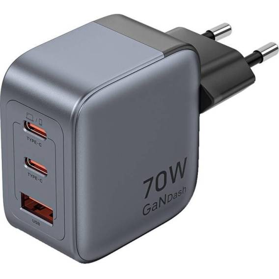 Obrázok pre Nabíječka Vention 70 W GaN PD 1x USB-A 2x USB-C BK