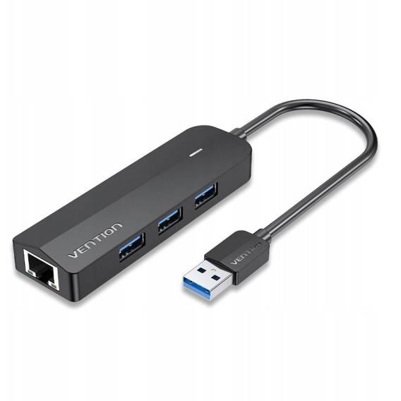 Obrázok pre Hub 5w1 Vention USB 3.0 + adapter Gigabit Ethernet