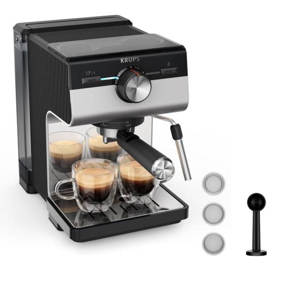 Obrázok pre Krups Authentic+ XP384E10 kávovar Poloautomatické Espresso kávovar 2 l