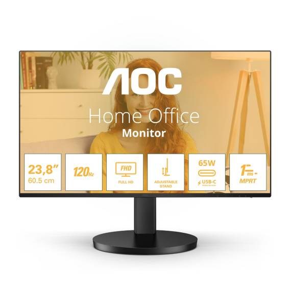 Obrázok pre AOC B3 Q27B3CF2/23 počítačový monitor 68,6 cm (27") 2560 x 1440 px Quad HD Černá