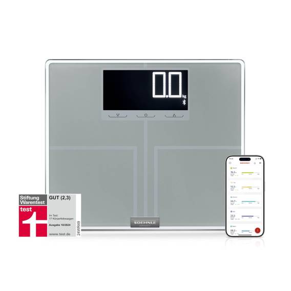 Obrázok pre Soehnle Shape Sense Connect 200 Obdélník Stříbrná Elektronická osobní váha