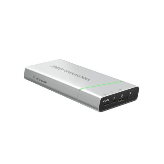 Obrázok pre Green Cell PBPLGC20P externí baterie Lithium-ion (Li-ion) 20800 mAh Hliník, Černá, Zelená, Světle šedá, Stříbrná