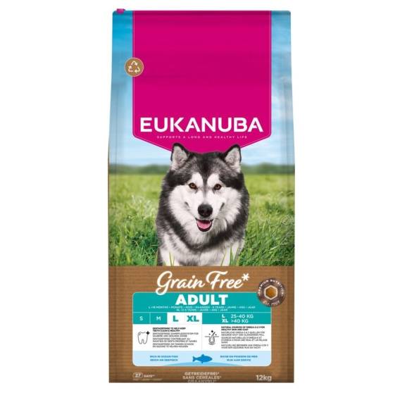 Obrázok pre EUKANUBA Grain Free Adult Large Ocean Fish - suché krmivo pro psy - 12kg