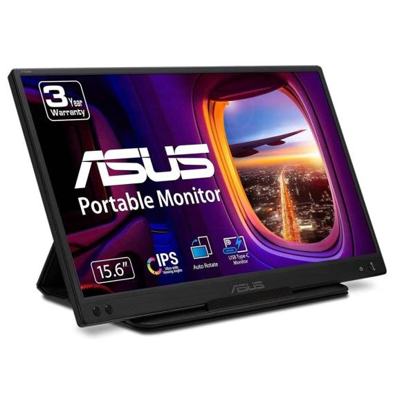 Obrázok pre ASUS ZenScreen MB166C počítačový monitor 39,6 cm (15.6") 1920 x 1080 px Full HD LED Černá