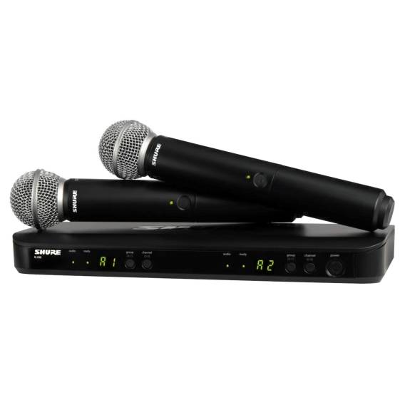 Obrázok pre Shure BLX288E/SM58-H8E - bezdrátový systém s přijímačem a dvěma mikrofony SM58