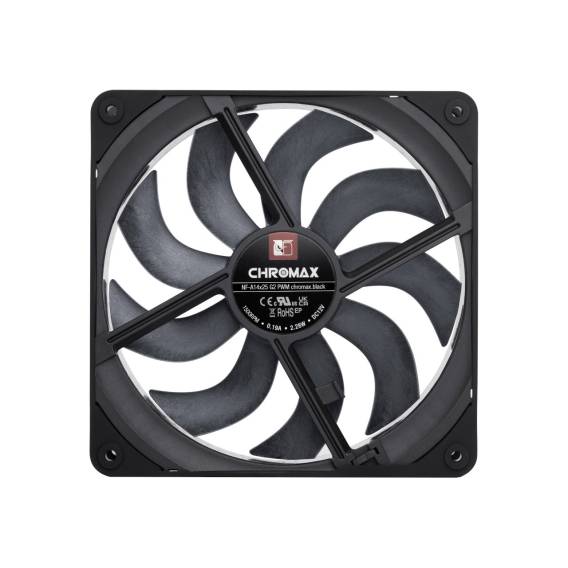 Obrázok pre NF-A14x25 G2 PWM chromax.black - ventilátor nové generace 140 mm (černý)