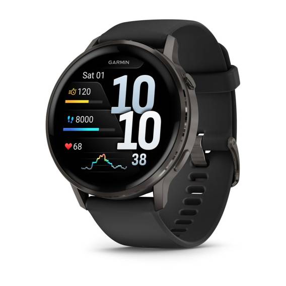 Obrázok pre Garmin Venu 4 3,56 cm (1.4") AMOLED 45 mm Digitální 454 x 454 px Dotyková obrazovka Černá Wi-Fi GPS
