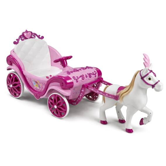 Obrázok pre Huffy Elektrický kočár Disney Princess s koněm 6 V růžový
