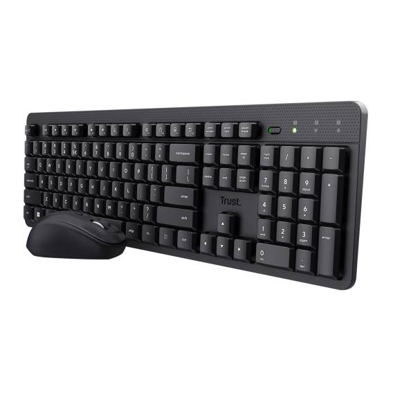 Obrázok pre Trust Ody II klávesnice Obsahuje myš Univerzální RF bezdrátový QWERTY Americká angličtina Černá
