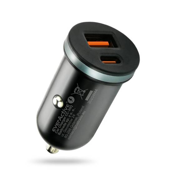 Obrázok pre Autonabíječka everActive CC-30Q s USB konektorem QC3.0 a USB-C PD 35W