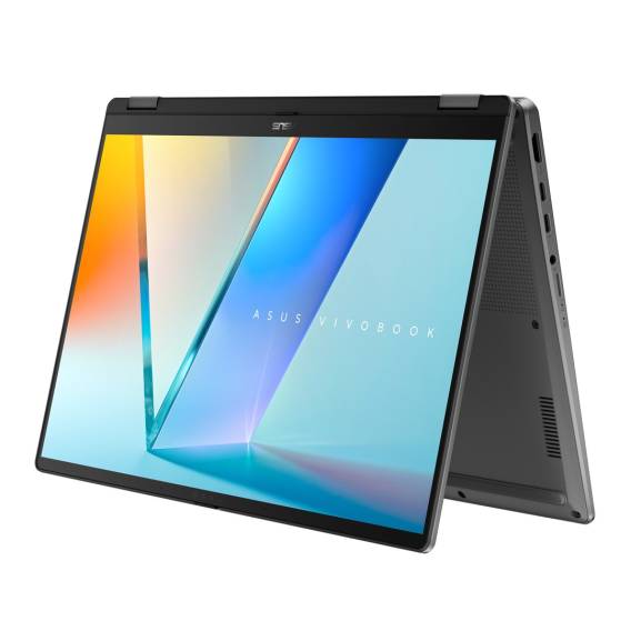 Obrázok pre ASUS Vivobook 14 Flip TP3407SA-DS74T Intel Core Ultra 7 256V Hybridní (2v1) 35,6 cm (14") Dotyková obrazovka WUXGA 16 GB LPDDR5x-SDRAM 1 TB SSD Wi-Fi 7 (802.11be) Windows 11 Home Šedá Nový / Repack