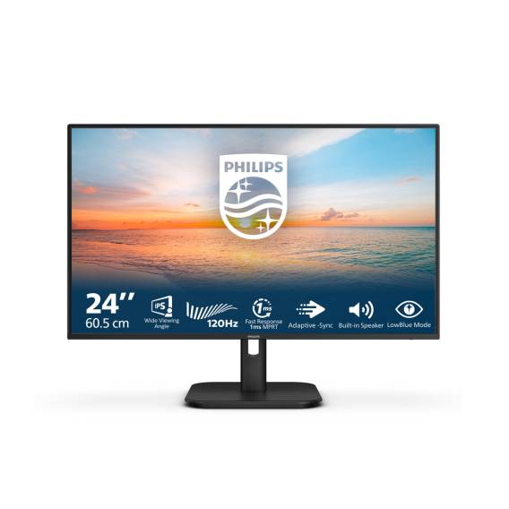 Obrázok pre Philips 1000 series 24E1N1200A/00 počítačový monitor 60,5 cm (23.8") 1920 x 1080 px Full HD LCD Černá