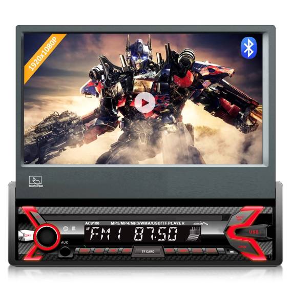 Obrázok pre Audiocore AC9100 rádio Auto Digitální Černá, Červená