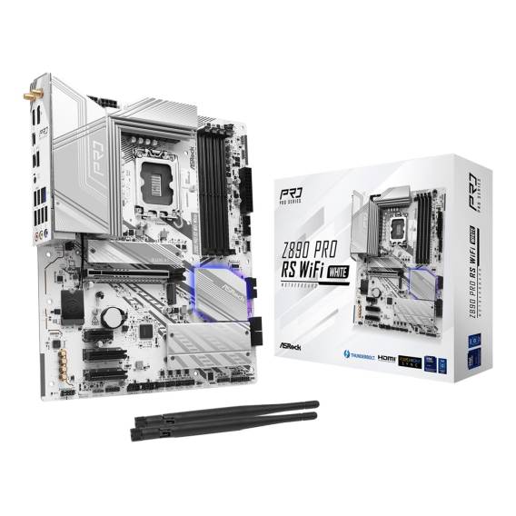Obrázok pre Asrock Z890 Pro RS WiFi White Intel Z890 LGA 1851 (Socket V1) ATX