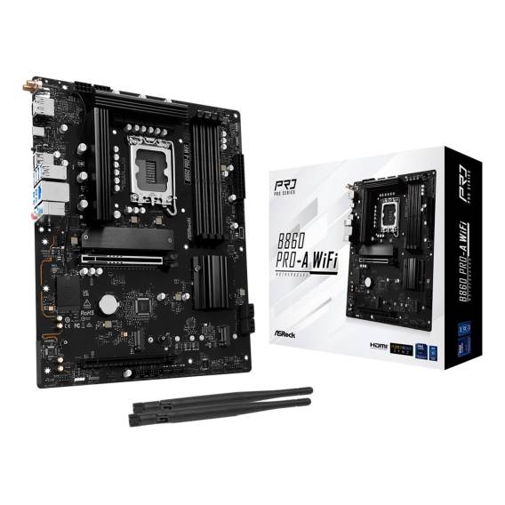 Obrázok pre Asrock B860 Pro-A WiFi Intel B860 LGA 1851 (Socket V1) ATX