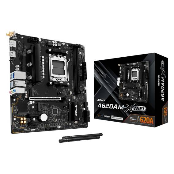 Obrázok pre Asrock A620AM-X WiFi AMD A620A Zásuvka AM5 Micro ATX