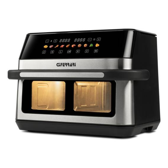 Obrázok pre G3 Ferrari G10223 fritovací hrnec Dvojitý 12 l Samostatné 2200 W Horkovzdušná fritéza Černá, Nerezová ocel