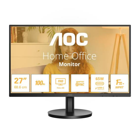 Obrázok pre AOC 27B3CA2 počítačový monitor 68,6 cm (27") 1920 x 1080 px Full HD LED Černá
