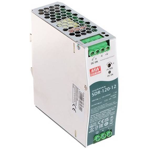 Obrázok pre Switching Power Supply SDR-120-12 MEAN WELL