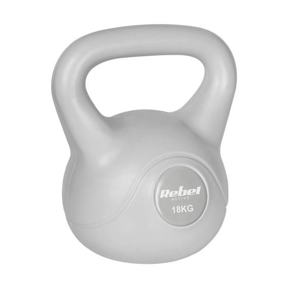 Obrázok pre REBEL ACTIVE Kettlebell bitumenový šedý 18 kg