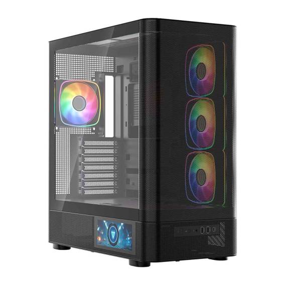Obrázok pre Počítačová skříň MODECOM Volcano AQ400 ARGB Midi Černá