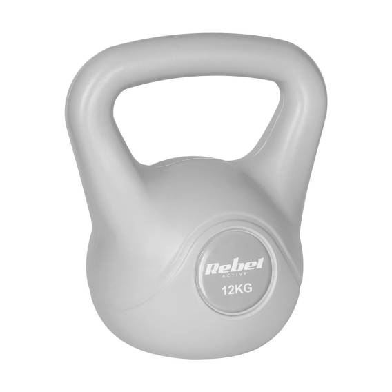 Obrázok pre REBEL ACTIVE Kettlebell bitumenový šedý 12 kg