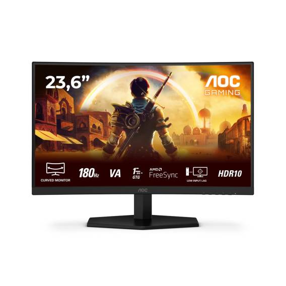 Obrázok pre AOC G4 C24G42E počítačový monitor 59,9 cm (23.6") 1920 x 1080 px Full HD LED Černá, Červená
