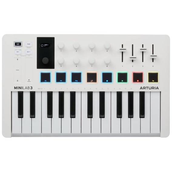 Obrázok pre Arturia Minilab 3 MIDI klávesový nástroj 25 klíče/klíčů USB Bílá