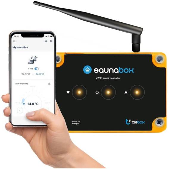 Obrázok pre BLEBOX saunaBox pro I/O module WiFi sauna controller