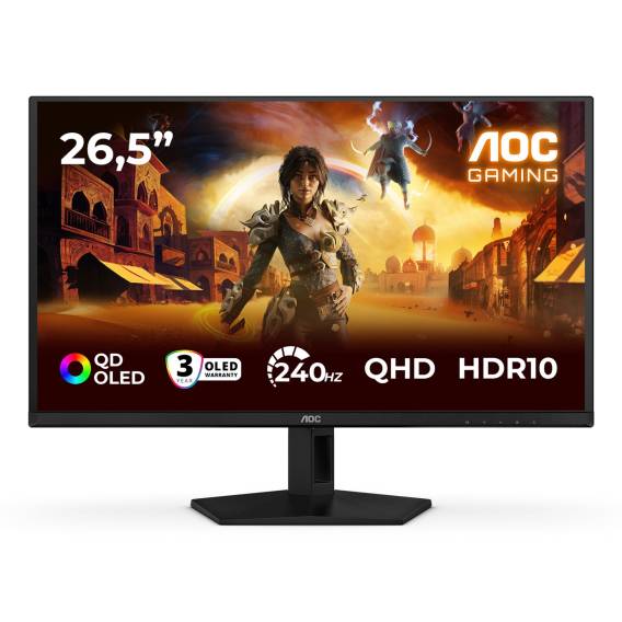 Obrázok pre AOC G4 Q27G41ZDF počítačový monitor 67,3 cm (26.5") 2560 x 1440 px Quad HD QD-OLED Černá, Červená