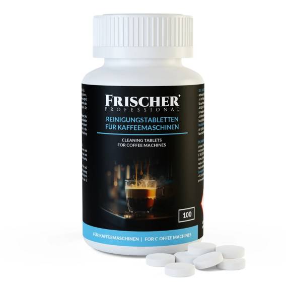 Obrázok pre Čisticí tablety do kávovaru Frischer 100 kusů blistr 1,3 g průměr 16 mm