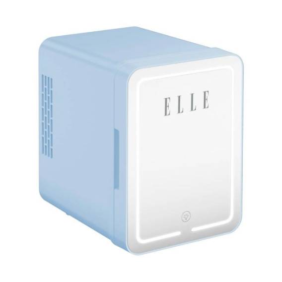 Obrázok pre Mini lednička se zrcátkem na líčení LED ELLE 4L modrá