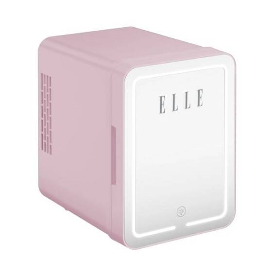 Obrázok pre Mini lednička se zrcátkem na líčení LED ELLE 4L fialová