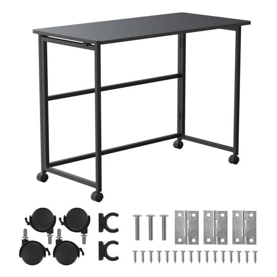 Obrázok pre Maclean folding desk, black, mobile, 100x50cm, max. 50kg MC-1250 B