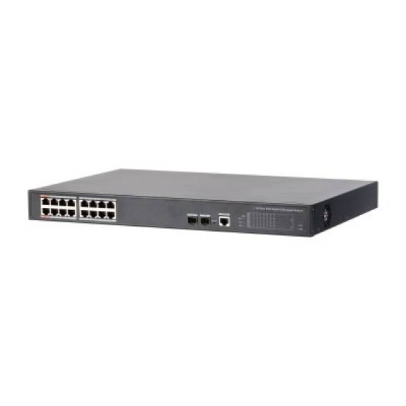 Obrázok pre Dahua Technology PoE DH-PFS4218-16GT-240 síťový přepínač Řízený Gigabit Ethernet (10/100/1000) Podpora napájení po Ethernetu (PoE) Černá