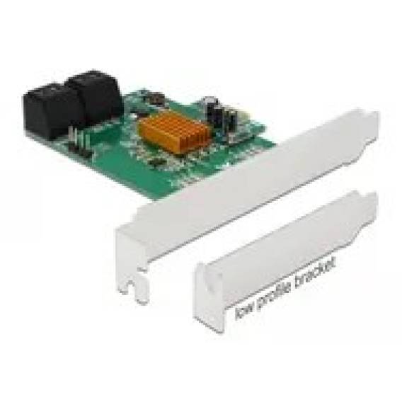 Obrázok pre DeLOCK Karta PCI Express x1 SATA se 4 porty - Low Profile