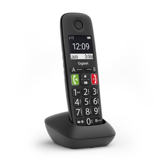 Obrázok pre Gigaset E290HX Analog/DECT telefon Identifikace volajícího Černá