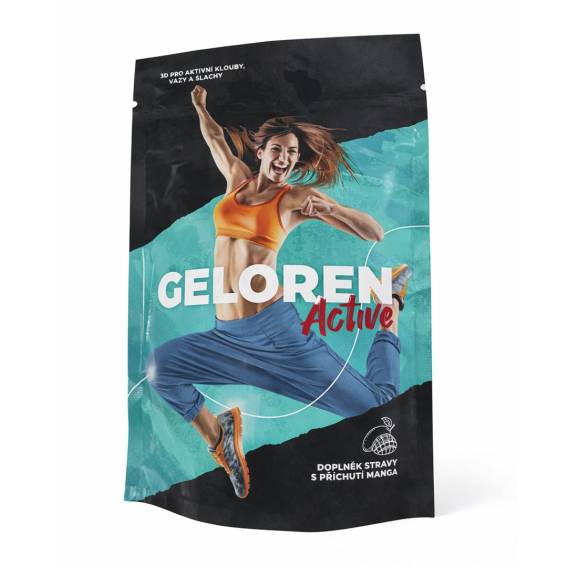 Obrázok pre GELOREN Active Mango - želé bonbony pro lidi na klouby s kolagenem a vitamínem c - 410g