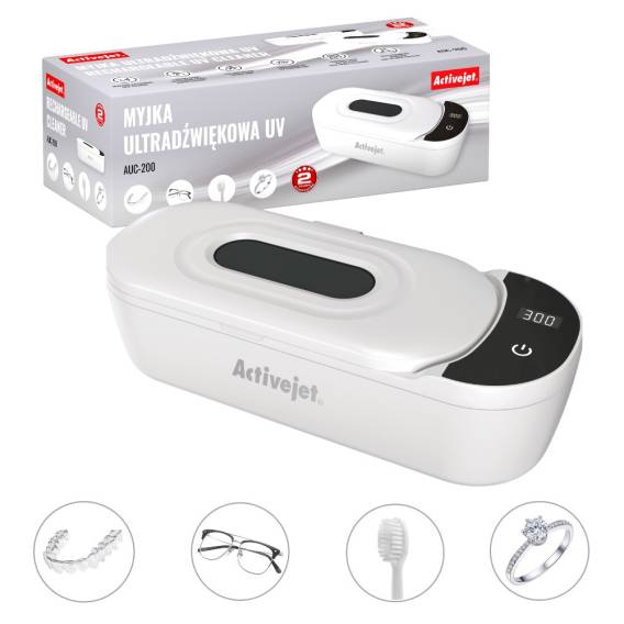 Obrázok pre Activejet AUC-200 ultrazvuková čistička 24 W Bílá