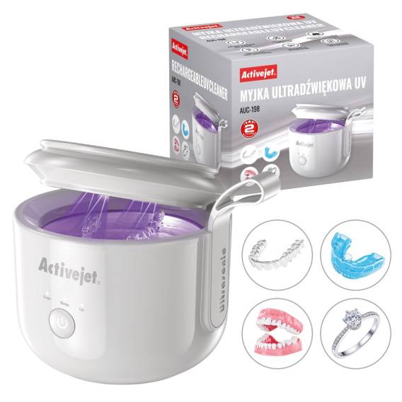 Obrázok pre Activejet AUC-198 ultrazvuková čistička 24 W Bílá